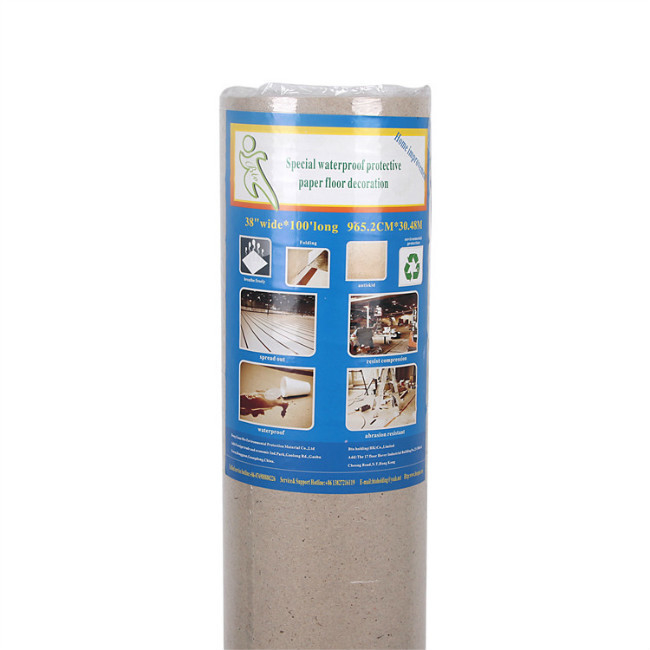Paint Resistant 820mmx36m Wood Floor Protector SGS