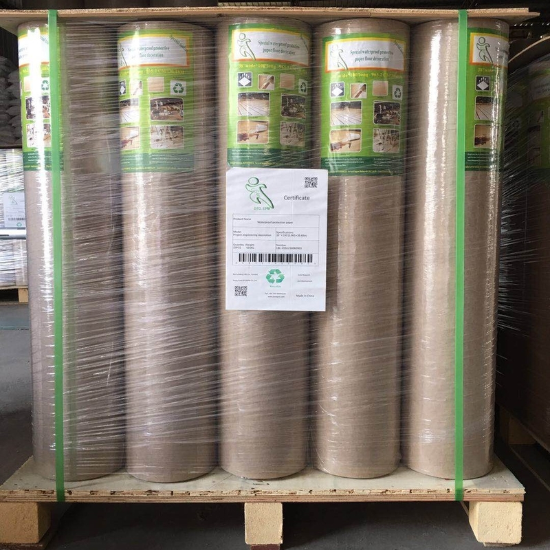 0.82m Length Recycled Brown Temporary Floor Protection Sheets