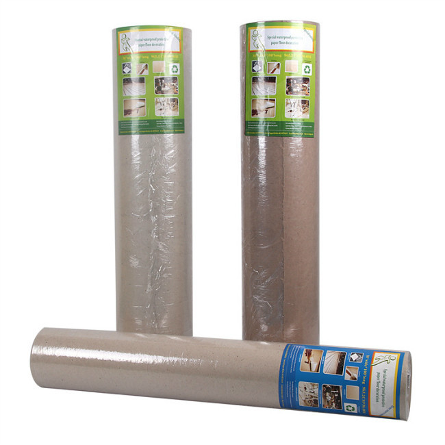 Building Company Project Floor Protection Paper , Building Floor Covering Roll