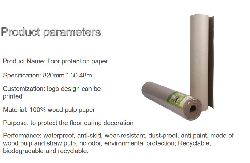 SGS Reusable 32inx50ft Temporary Floor Protection Paper