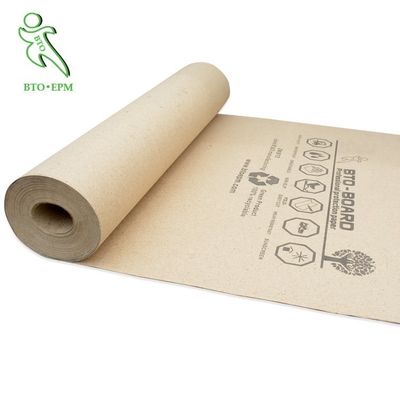 Waterproof Temporary Floor Protection Paper Rolls Impact Resistant  For Construction Projects