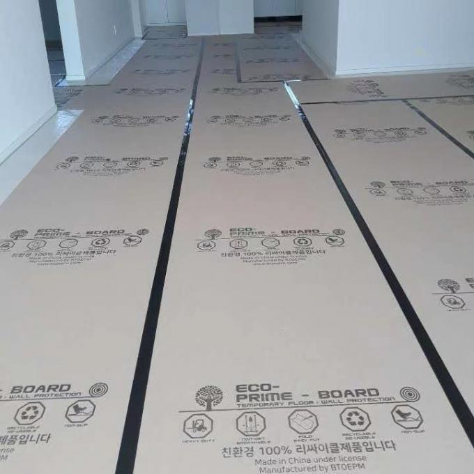 Temporary Floor Covering Paper Rolls For Construction Project Hardwood