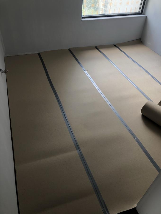 Waterproof Temporary Floor Protection Paper Rolls Impact Resistant For ...